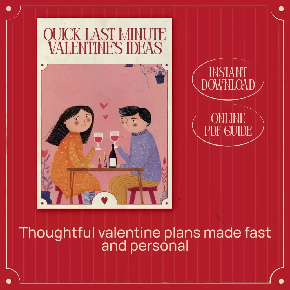 Quick Last Minute Valentine’s Ideas | Easy, Thoughtful Guide for Last Minute Valentine’s Day Ideas That Still Feel Personal