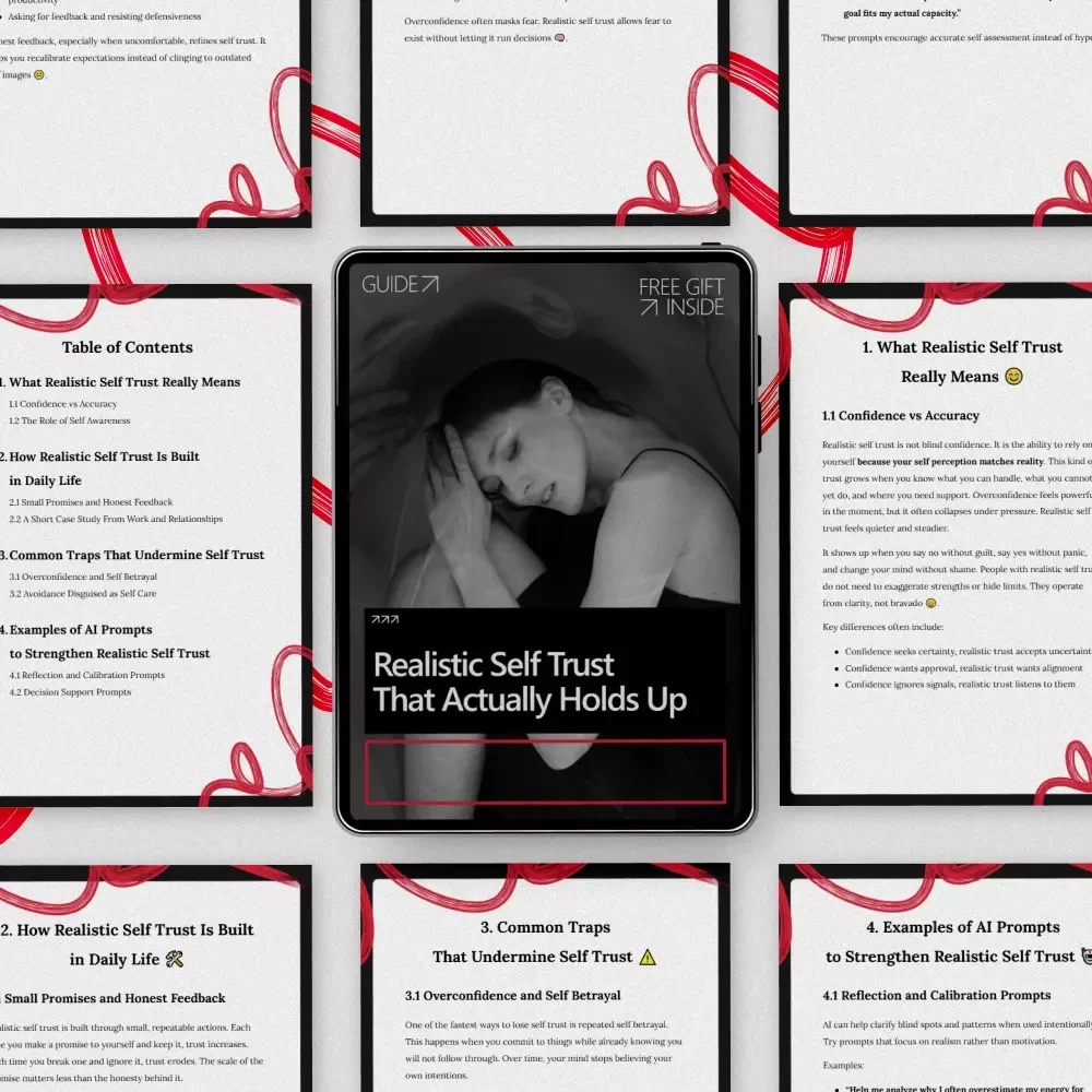 Realistic Self Trust That Actually Holds Up | A Practical Guide to realistic self trust what is it for Clear Decisions & Everyday Confidence