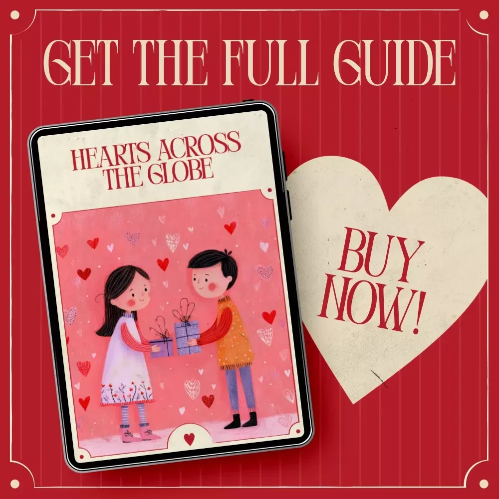 Hearts Across the Globe – Valentine’s Day Traditions Around World Guide | Romantic Global Love Customs, Date Ideas & Creative Inspiration