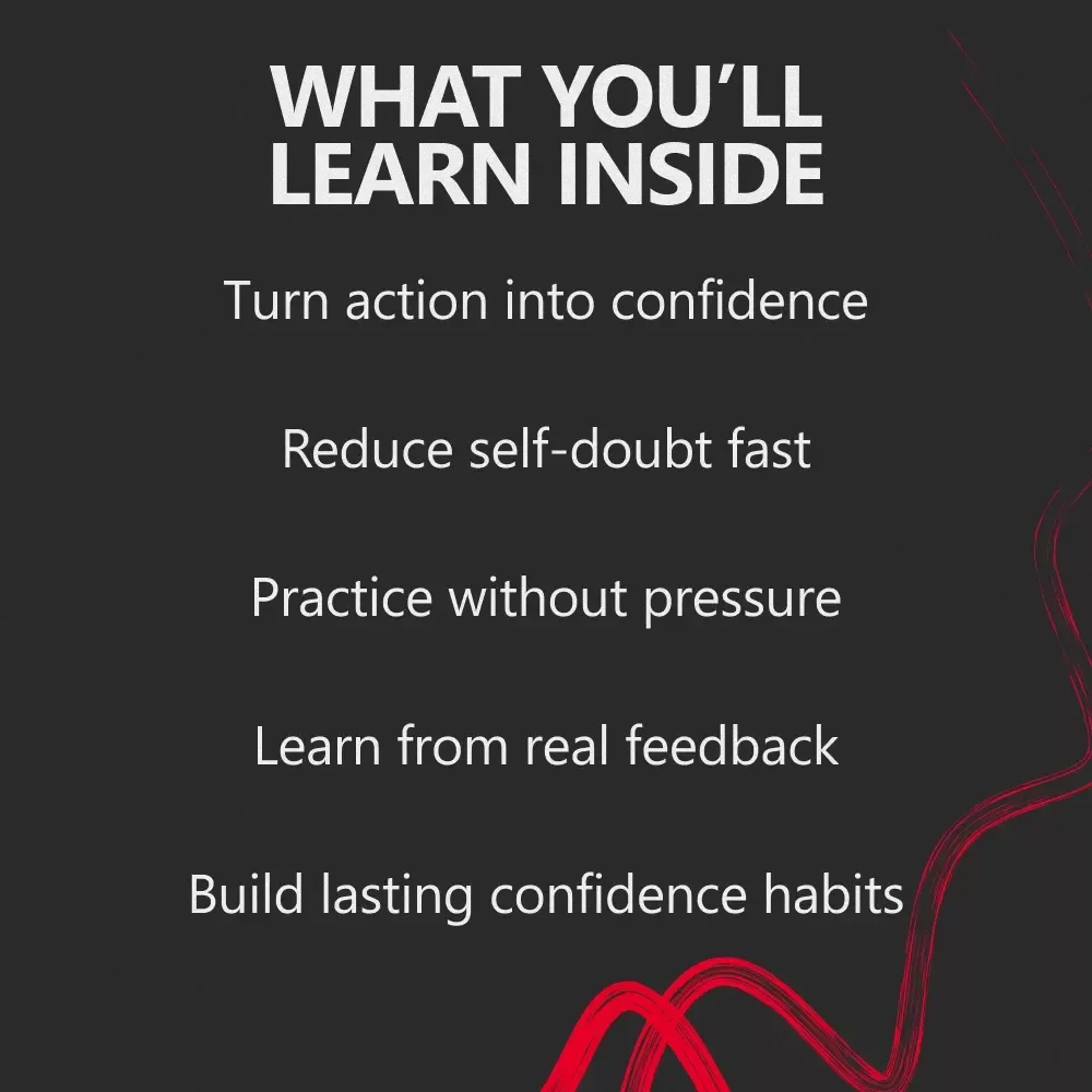Confidence Grows When You Do the Work | Ebook Guide on How Confidence Improves With Real Life Practice | Practical Confidence Building Download