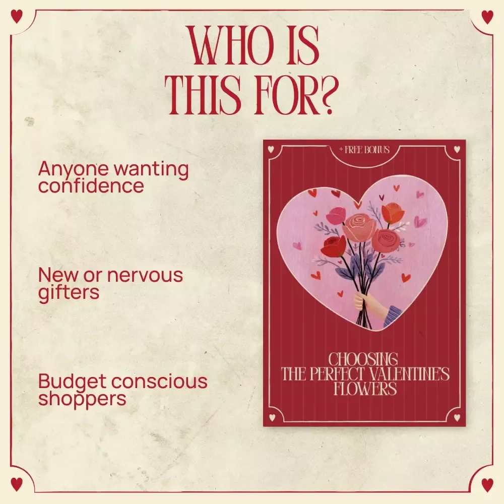 Choosing the Perfect Valentine’s Flowers – A Romantic Flower Guide on How to Choose Valentine’s Flowers with Meaning, Color & AI Inspiration