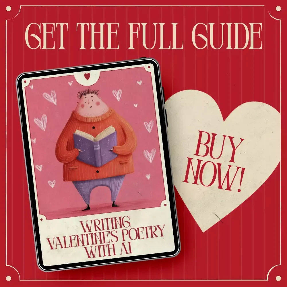 Writing Valentine’s Poetry with AI – Romantic Digital Guide on how to write poetry with ai for Love Letters, Poems & Creative Valentine Messages