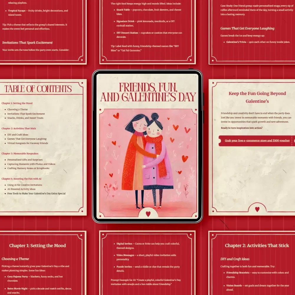 Friends, Fun, and Galentine’s Day – Ultimate Guide to Galentine’s Day Ideas for Friends, Parties, Activities, Gifts, and AI Fun