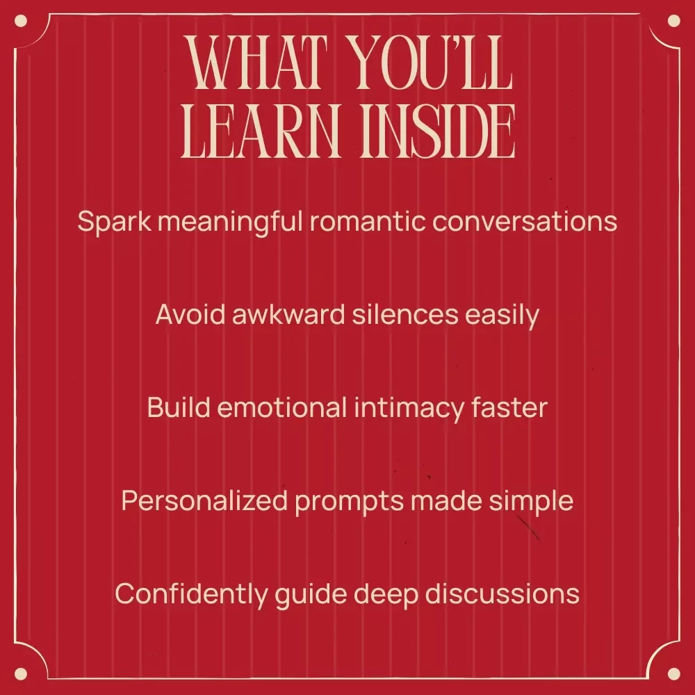 Prompts for Deep Valentine’s Conversations | Romantic Connection Ebook With AI Prompts for Deep Valentine’s Talks for Couples & Soulful Talks