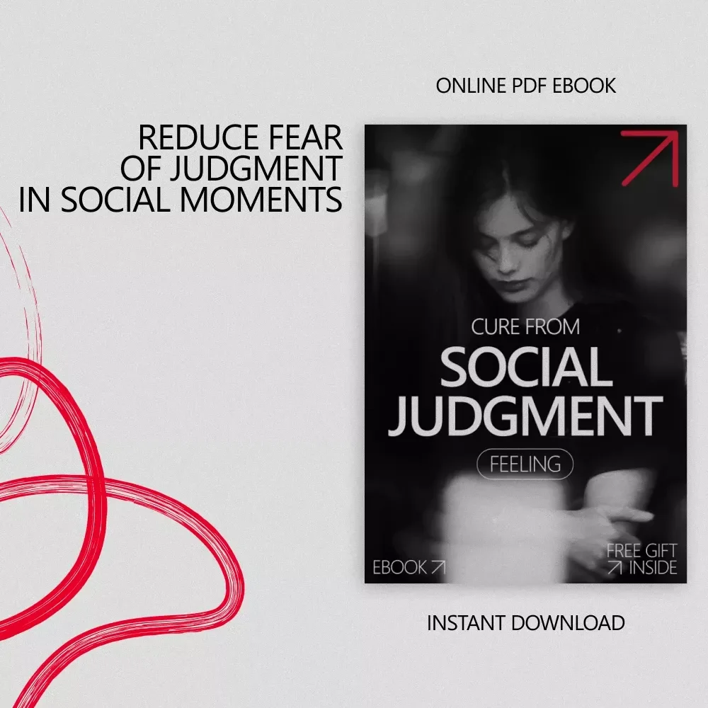 Cure From Social Judgment Feeling – eBook Guide for Overcoming Fear of Judgment in Social Situations, Build Calm Confidence, Reduce Social Anxiety, Digital Download