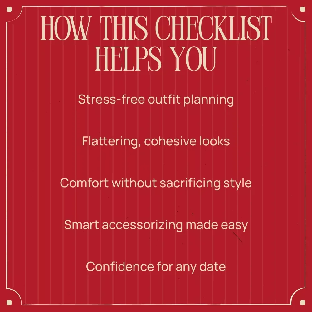 Cupid-Approved Valentine’s Day Outfit Checklist | Easy Valentine’s Day Outfit Ideas Guide | Digital Download Style Checklist