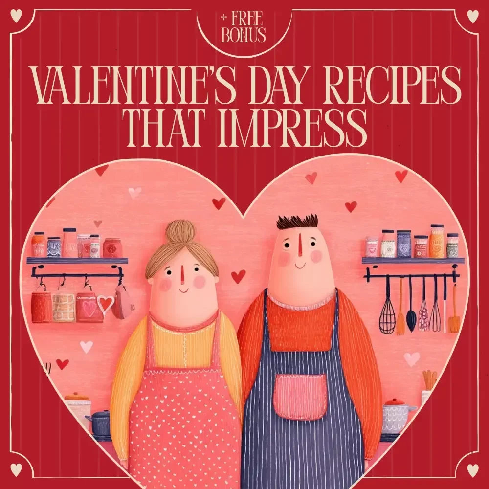 Valentine’s Day Recipes That Impress Without Stress – Easy Romantic Meals, Desserts & Drinks | Valentine’s Day Easy Recipes eBook Digital Download