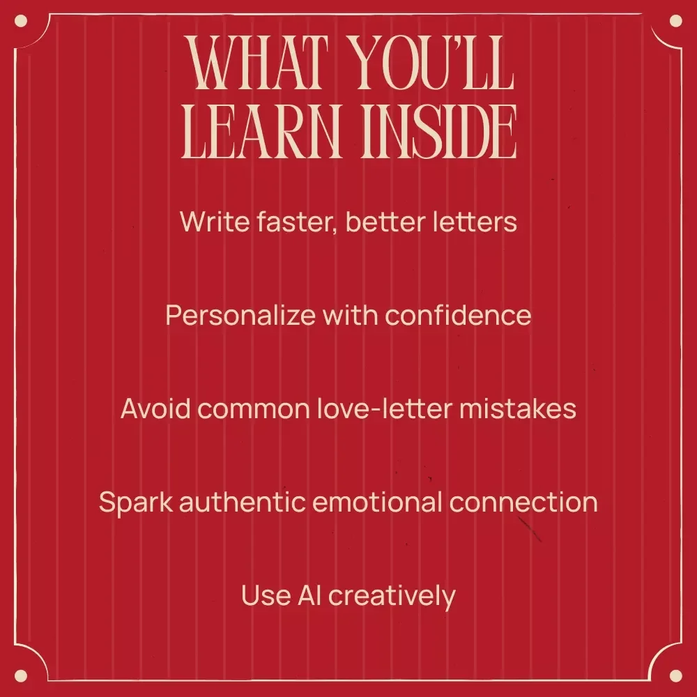 AI-Powered Love Letters for Valentine’s Day – Romantic eBook Guide for Writing a Valentine’s Day Love Letter with AI, Heartfelt Prompts & Examples