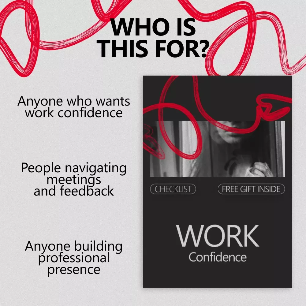 Work Confidence Checklist | How to Be Confident at Work | Daily Professional Mindset & Communication Guide
