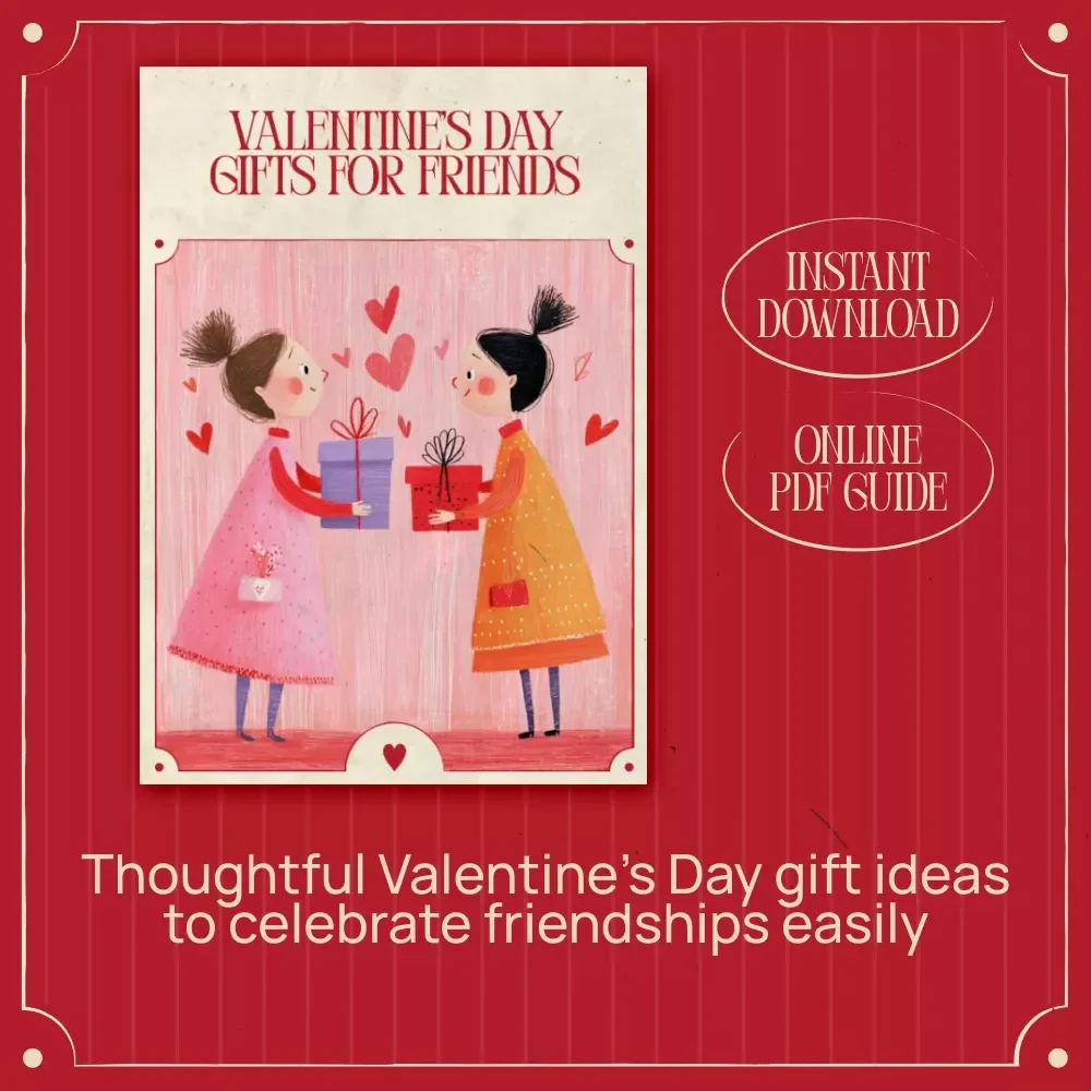 Valentine’s Day Gifts for Friends | Thoughtful Friendship Gift Ideas Ebook | Valentine’s Day for Friends Gifts Guide