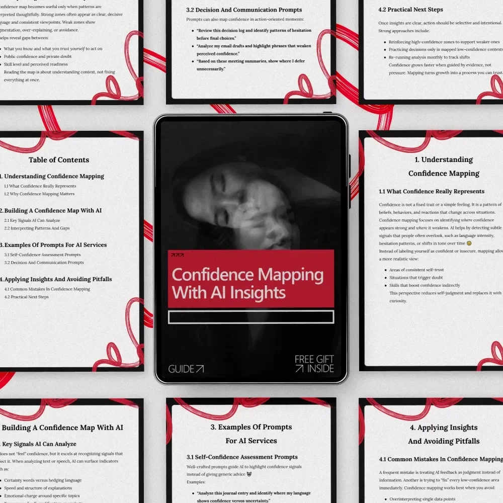 Confidence Mapping With AI Insights – Digital Guide for Self-Awareness, Decision Making & Growth | confidence mapping with ai insights