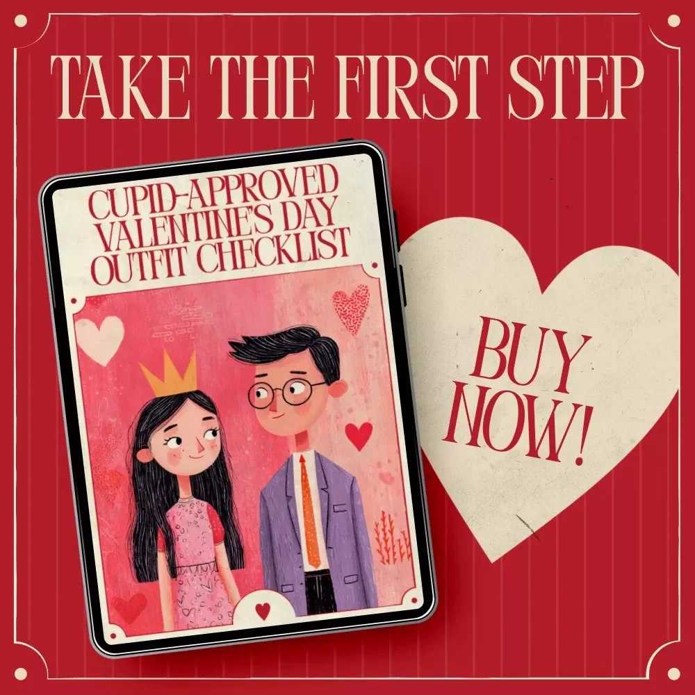 Cupid-Approved Valentine’s Day Outfit Checklist | Easy Valentine’s Day Outfit Ideas Guide | Digital Download Style Checklist