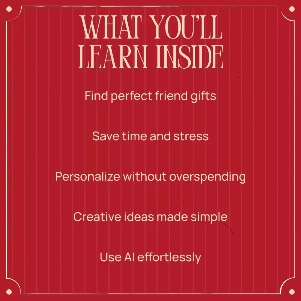 Valentine’s Day Gifts for Friends | Thoughtful Friendship Gift Ideas Ebook | Valentine’s Day for Friends Gifts Guide
