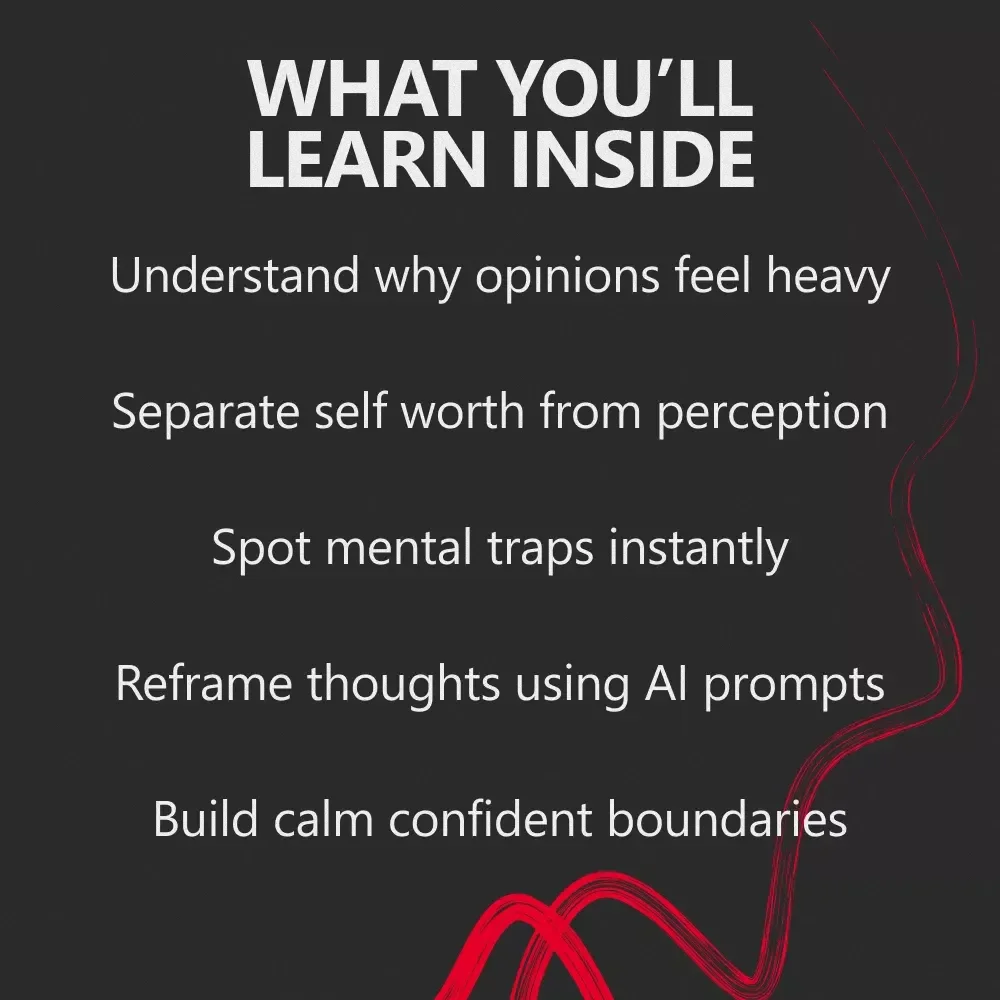 Free From Opinions, Finally: An Empowering eBook Guide on how to stop caring what others think of you & Build Unshakable Confidence