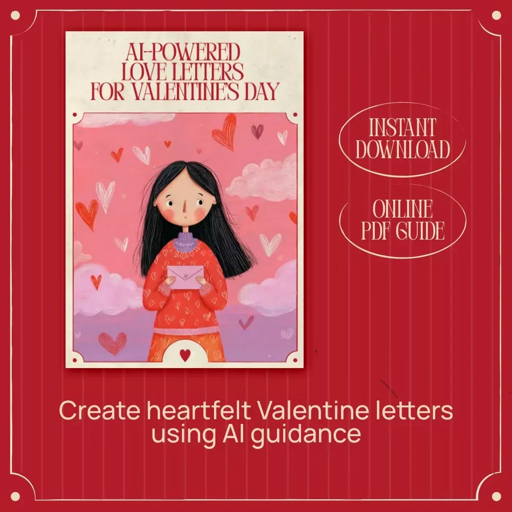 AI-Powered Love Letters for Valentine’s Day – Romantic eBook Guide for Writing a Valentine’s Day Love Letter with AI, Heartfelt Prompts & Examples