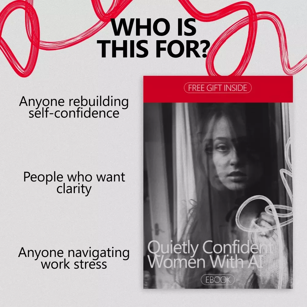 Quietly Confident Women With AI – Ebook Guide on how to build confidence for women using ai, Self-Trust, Identity & Inner Strength
