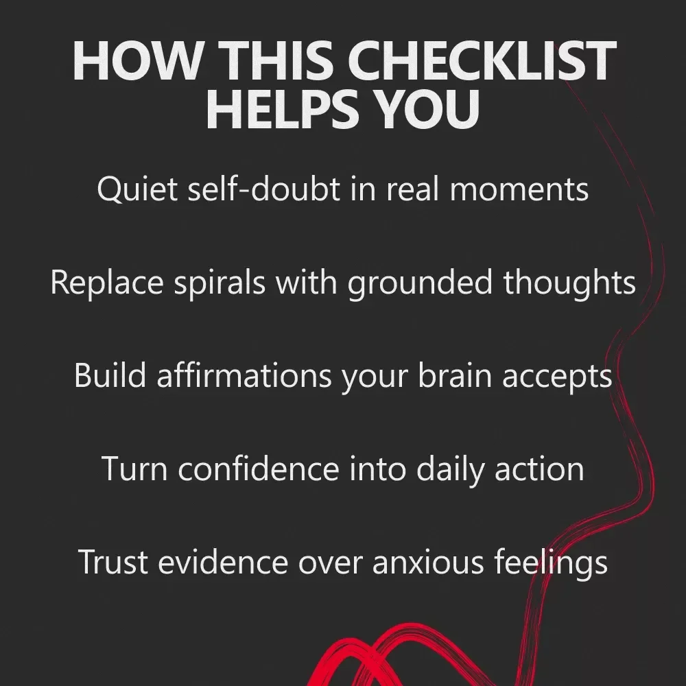 Imposter-Proof | Calm, Science-Backed Checklist for imposter syndrome affirmations that work | Stop Self-Doubt & Reclaim Confidence