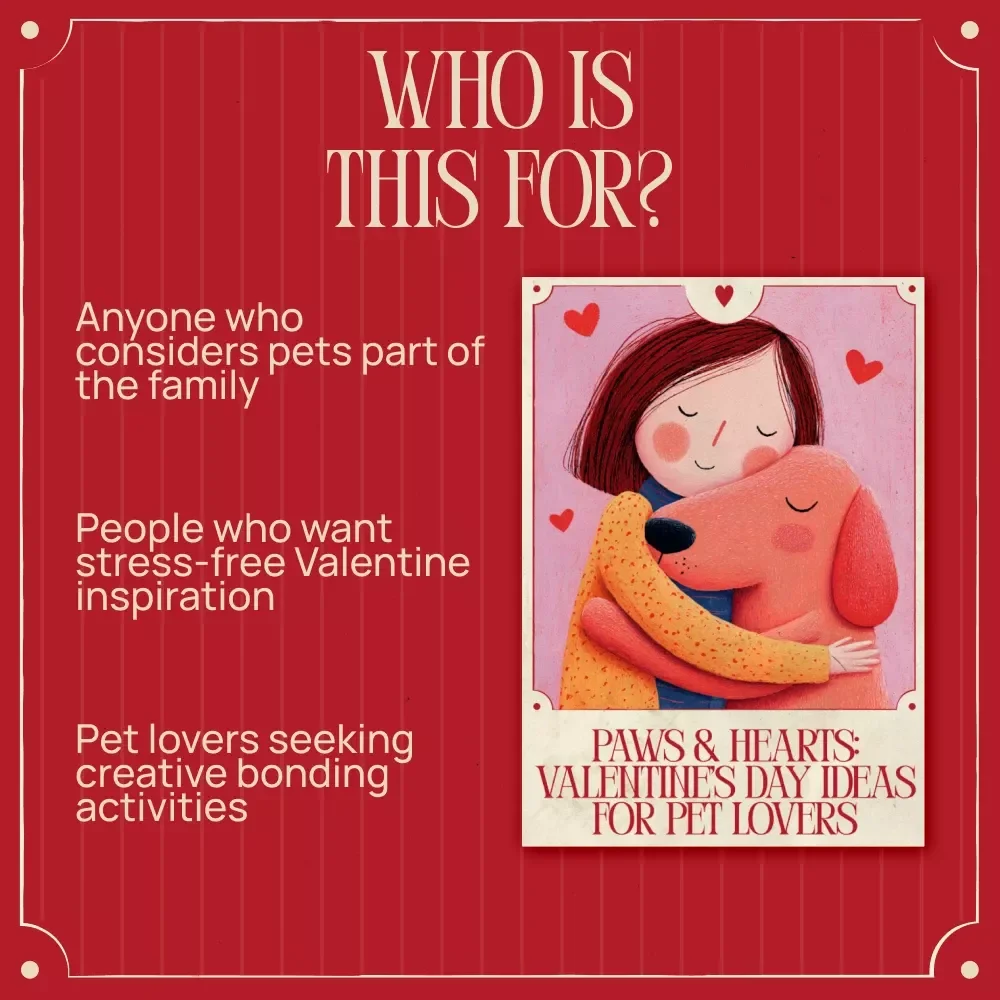 Paws & Hearts: Valentine’s Day Ideas for Pet Lovers – Pet Valentine Guide, Dog & Cat Gift Ideas, DIY Treats, Pet-Friendly Date Ideas, AI Prompts & Creative Activities