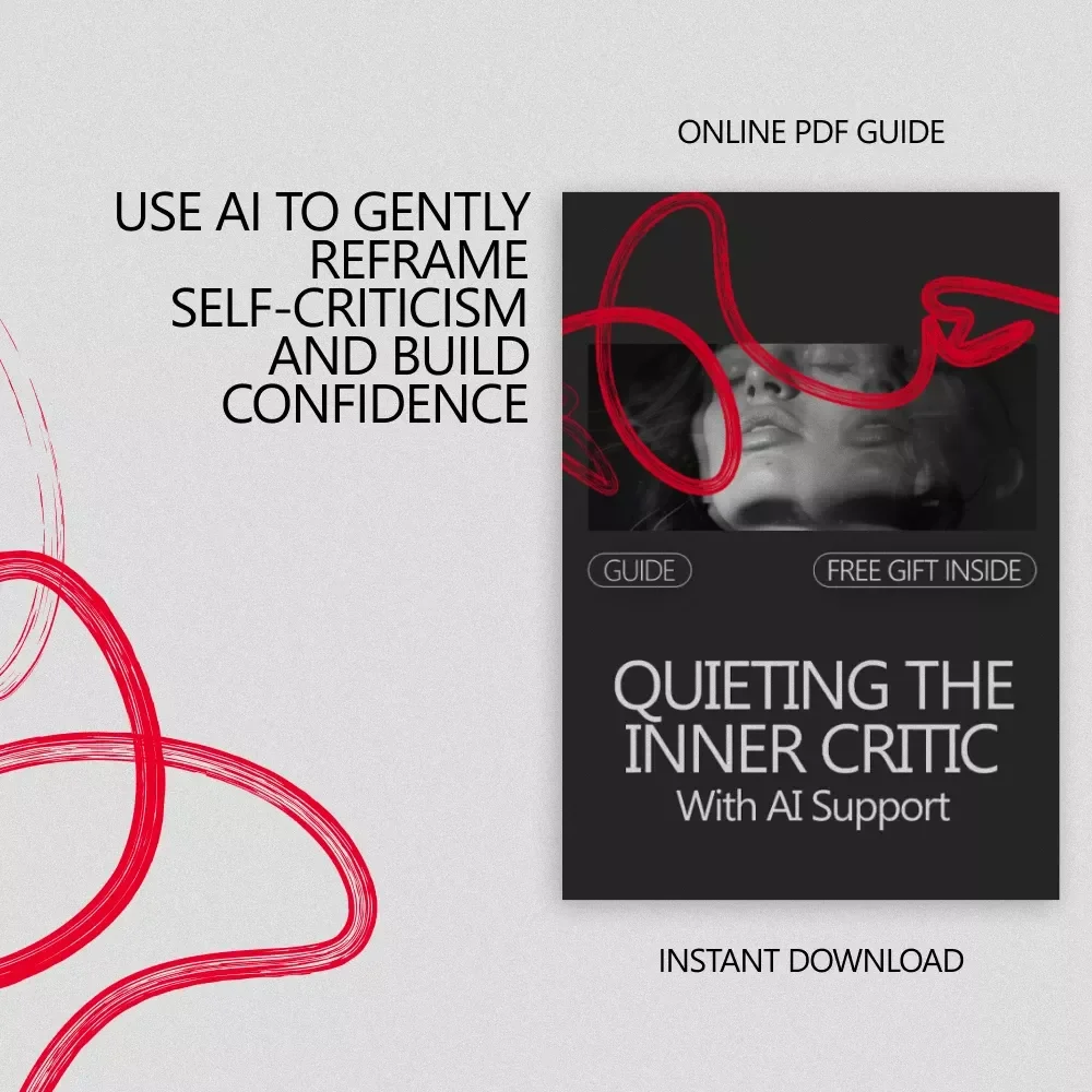Quieting the Inner Critic With AI Support – Practical Guide for Inner Critic Management With AI, Self-Talk Reframing & Confidence-Building Prompts