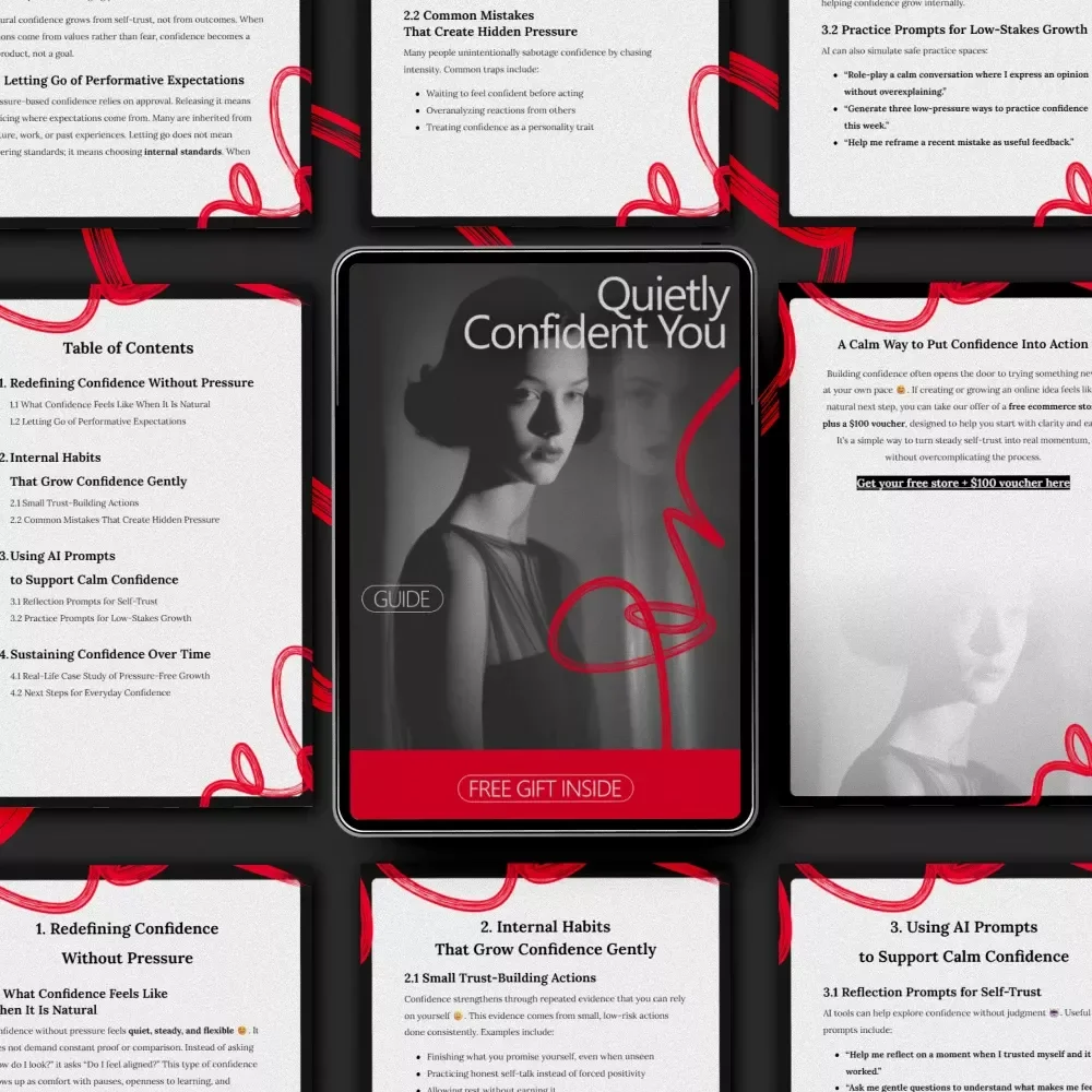 Quietly Confident You: A Gentle Guide on how to build confidence without pressure | Calm Self-Trust & Everyday Confidence