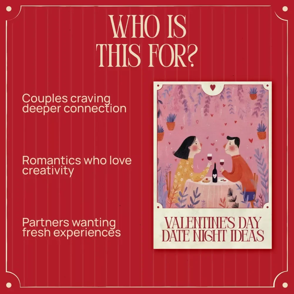 Valentine’s Day Date Night Ideas | Romantic & Creative Date Guide Ebook | Ultimate valentine’s day date night ideas for Couples
