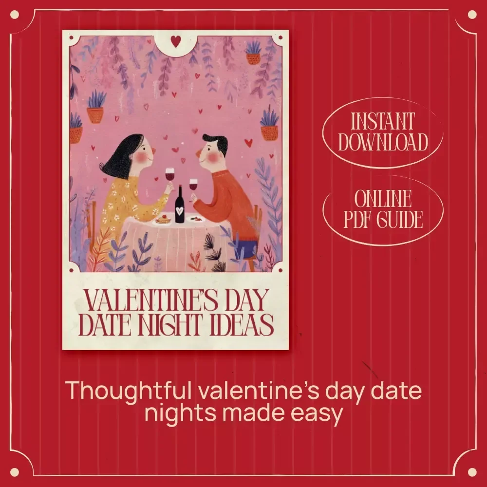 Valentine’s Day Date Night Ideas | Romantic & Creative Date Guide Ebook | Ultimate valentine’s day date night ideas for Couples