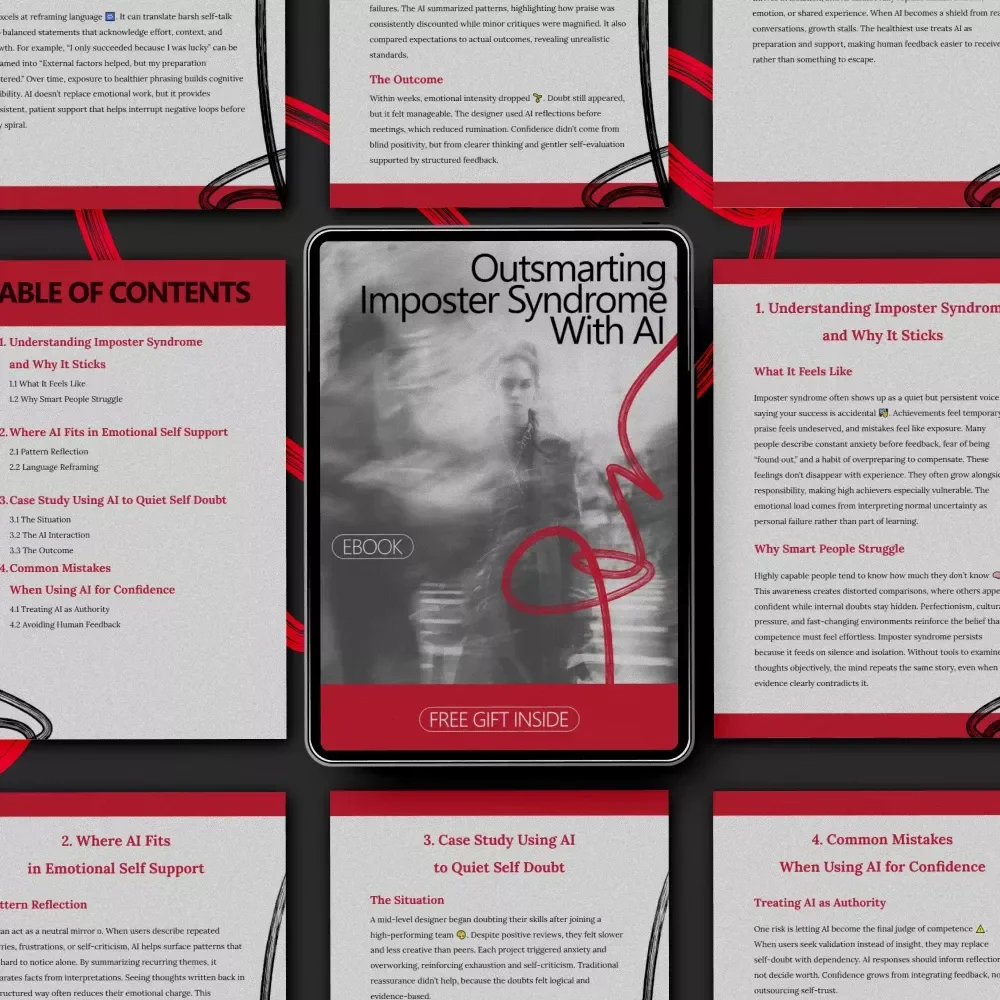 Outsmarting Imposter Syndrome With AI – Practical eBook Guide Answering can ai help with imposter syndrome for Confident Work & Self-Trust