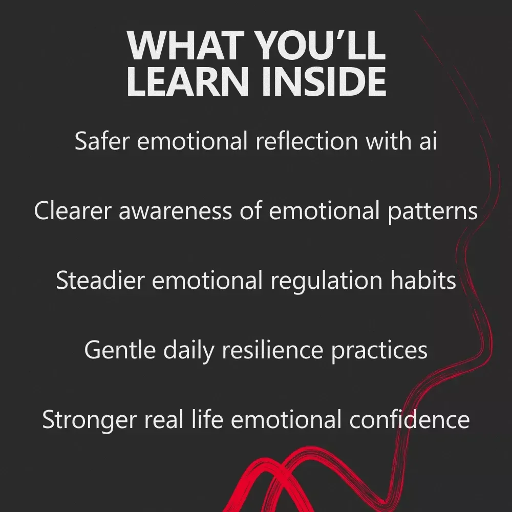 Building Emotional Strength With AI | eBook Guide on how to build emotional strength with ai for Self-Growth, Emotional Resilience & Daily Reflection