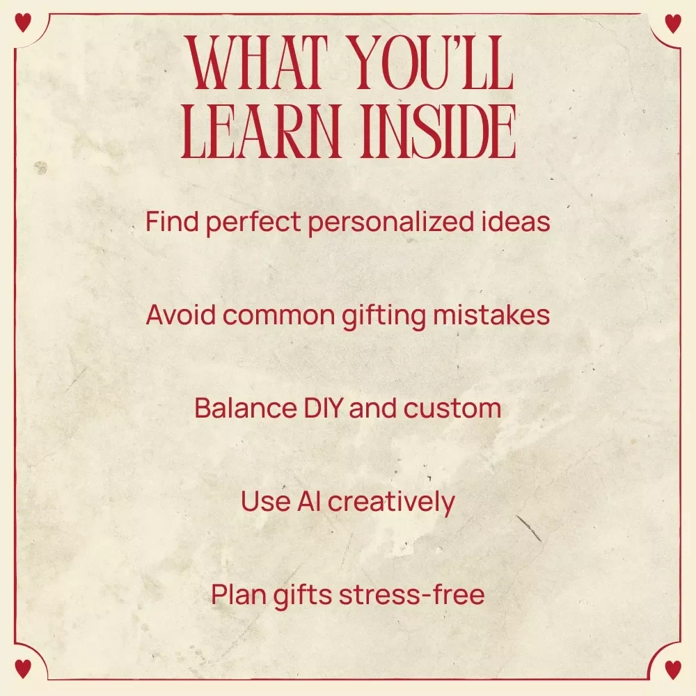 A Guide to Personalized Valentine’s Gifts | Romantic Ideas for Personalized Valentine’s Gifts | Thoughtful, Unique & Meaningful eBook