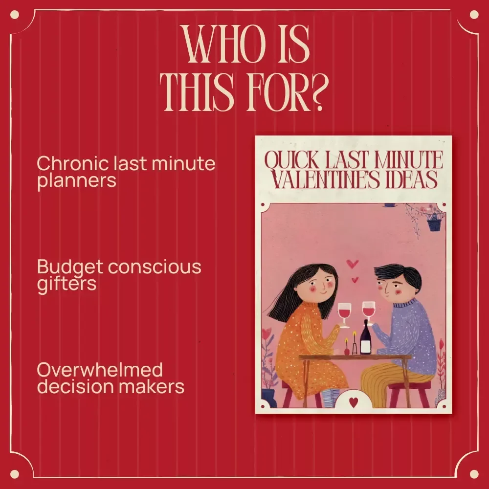 Quick Last Minute Valentine’s Ideas | Easy, Thoughtful Guide for Last Minute Valentine’s Day Ideas That Still Feel Personal