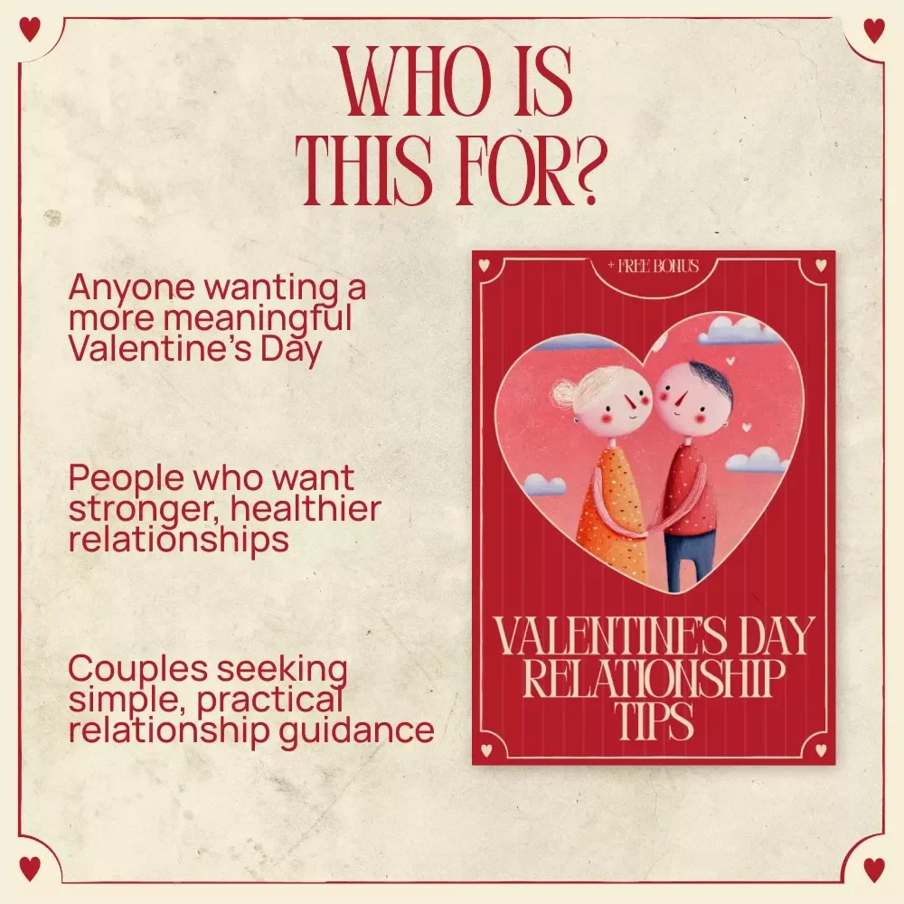 Valentine’s Day Relationship Tips – Digital Download Guide for Couples | Romantic Connection, Love Language & Meaningful Dates