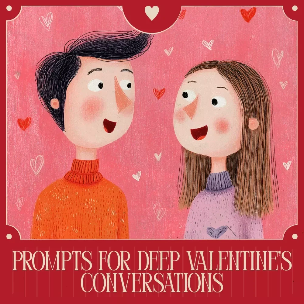 Prompts for Deep Valentine’s Conversations | Romantic Connection Ebook With AI Prompts for Deep Valentine’s Talks for Couples & Soulful Talks