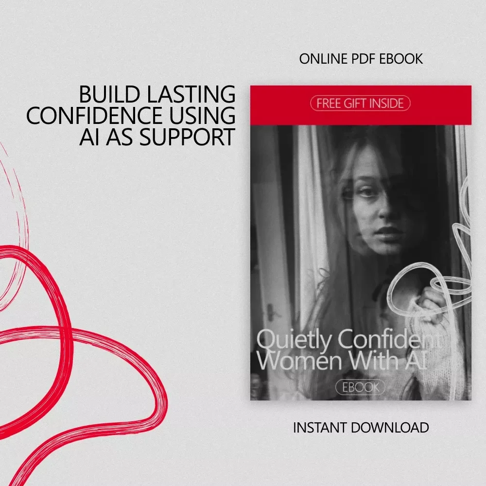 Quietly Confident Women With AI – Ebook Guide on how to build confidence for women using ai, Self-Trust, Identity & Inner Strength
