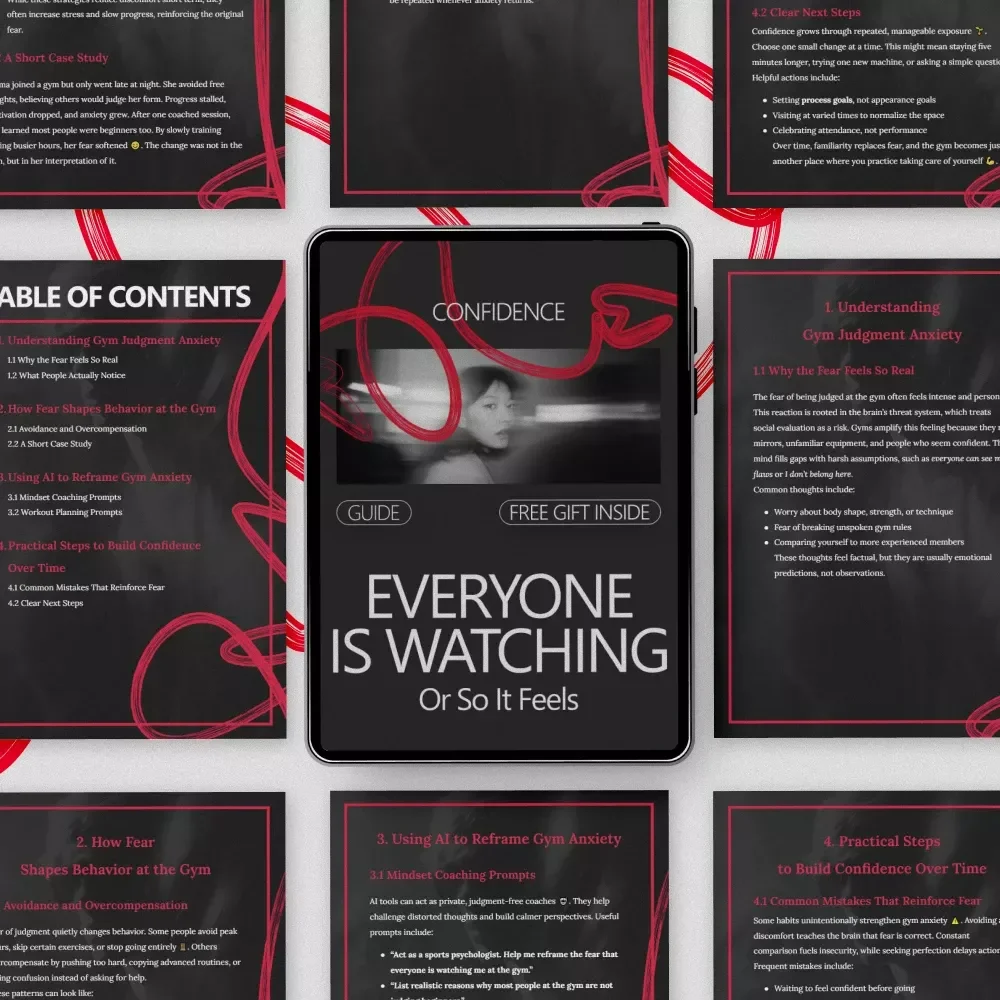 Everyone Is Watching, Or So It Feels – A Practical Guide to Overcoming the Fear of Being Judged at the Gym & Building Quiet Confidence