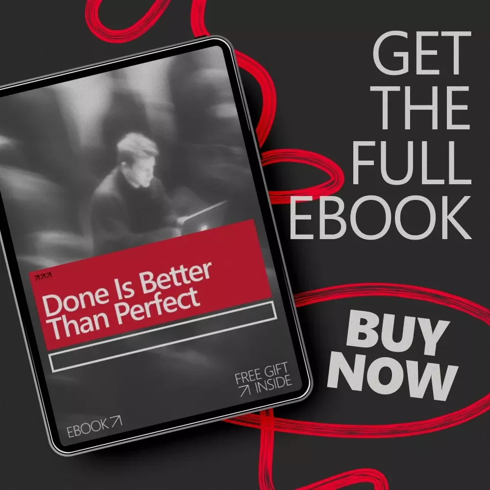 Done Is Better Than Perfect – A Practical Ebook Using chatgpt for perfectionism paralysis | Stop Overthinking, Start Finishing