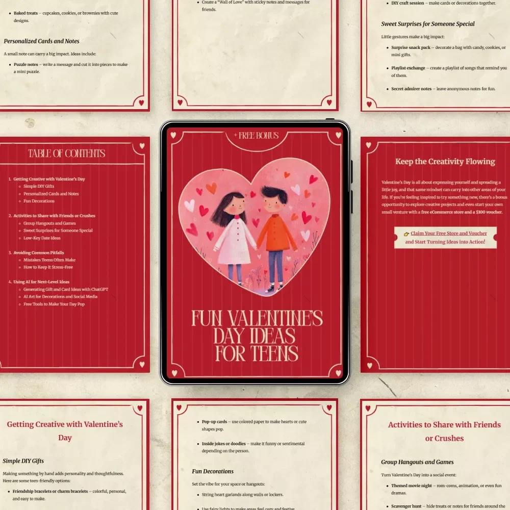 Fun Valentine’s Day Ideas for Teens – A Creative, Stress-Free Guide Packed with Valentine’s Day for Teens Ideas, DIY Gifts, Activities & Digital Inspiration