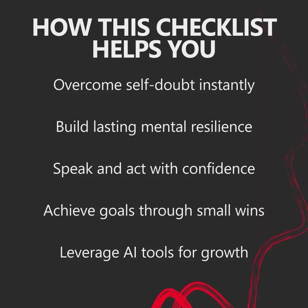 Shift Your Mind, Own Your Confidence: Quick Mindset Shift for Confidence Digital Checklist