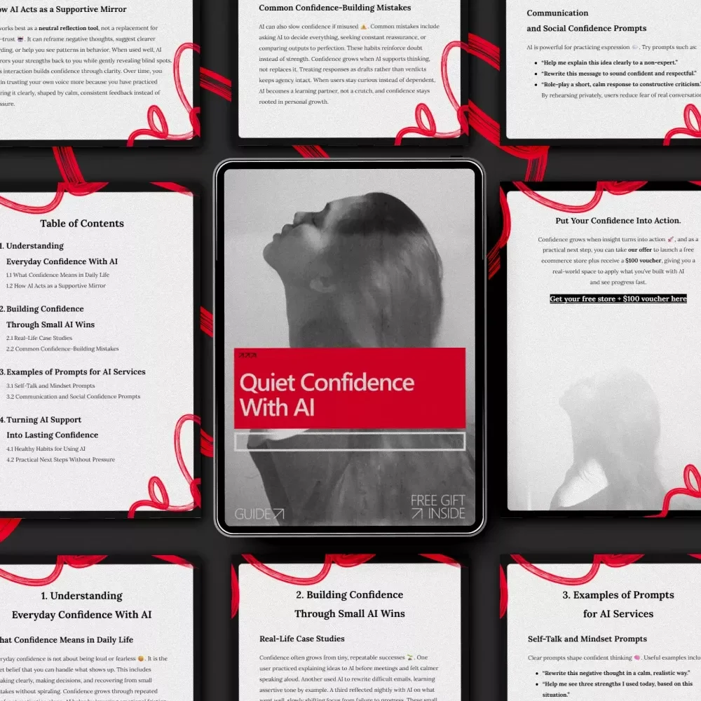 Quiet Confidence With AI – Practical Guide on how to build everyday confidence using ai for Calm Self-Belief & Daily Wins