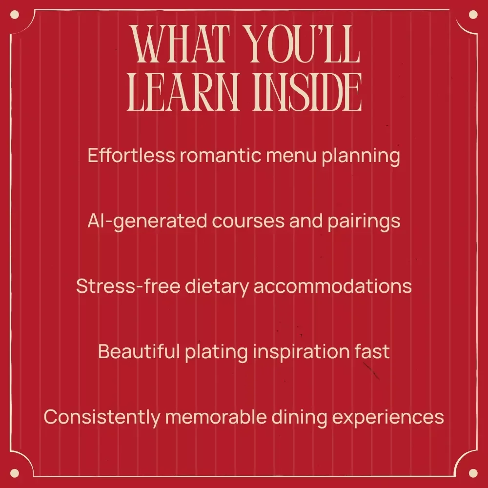 Crafting Romantic Dinner Menus with AI | Smart Ebook Guide to Romantic Dinner Menus with AI, Date Night Planning, AI-Powered Menu Ideas & Elegant At-Home Dining