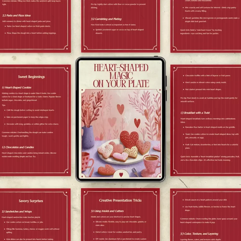 Heart-Shaped Magic on Your Plate – A Creative Guide to Heart-Shaped Food Ideas for Sweet & Savory Moments