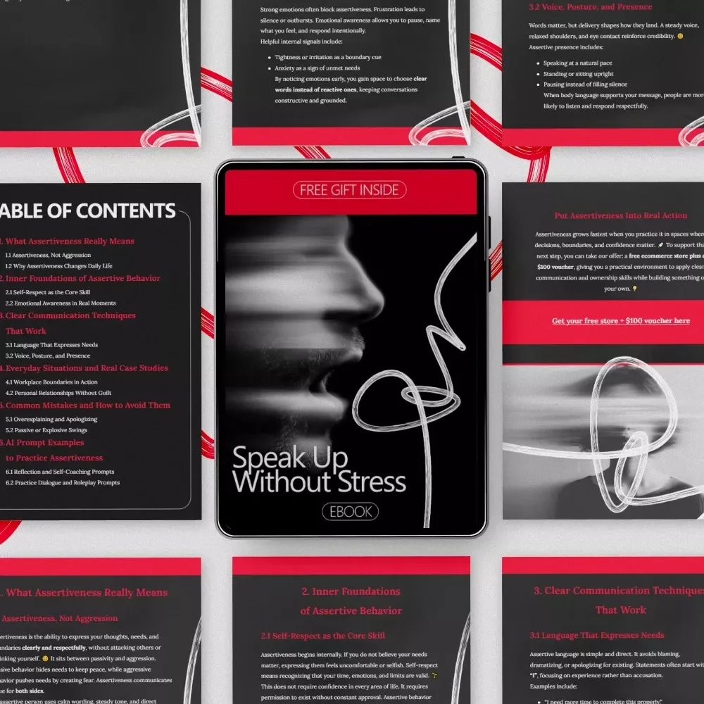 Speak Up Without Stress: Master Assertiveness Skills with Our Practical eBook Guide