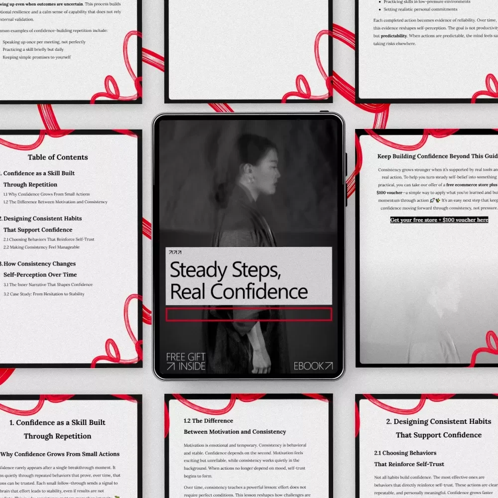 Steady Steps, Real Confidence – Ebook Guide on How to Build Confidence With Consistency | Practical Mindset & Habit Building Download