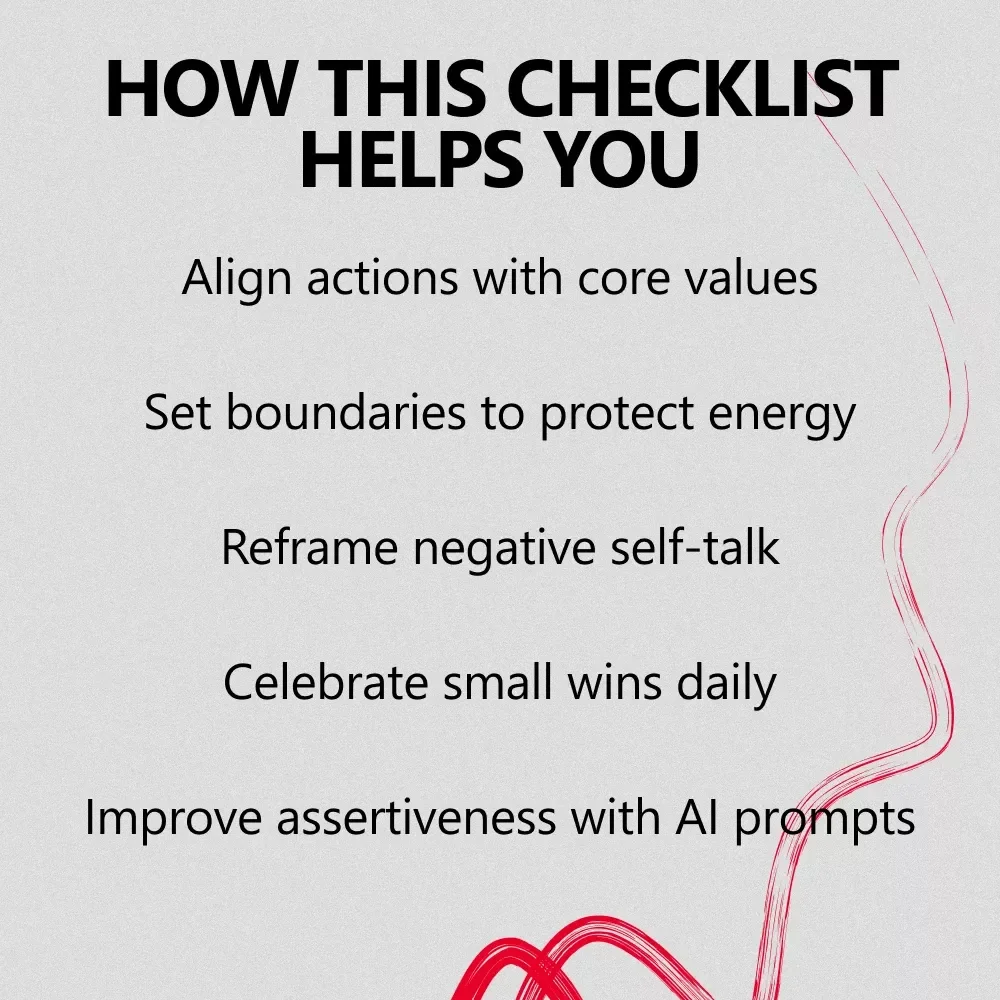 Level Up Your Self-Respect with AI: A Practical Checklist to Build Self-Respect Using AI