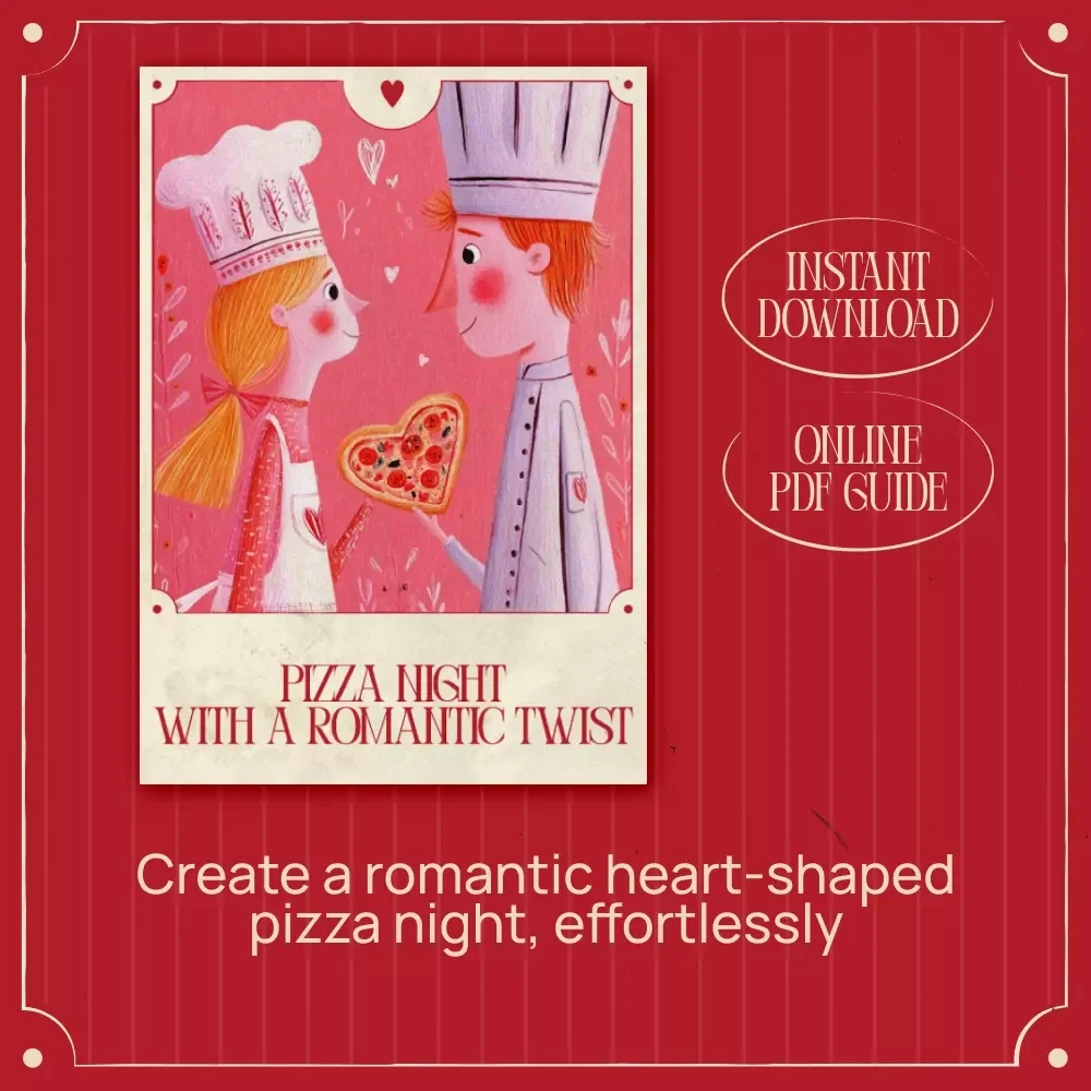 Pizza Night With a Romantic Twist – A Cozy Guide to a Valentine's Day Heart Shaped Pizza Recipe, Easy At-Home Date Night, Love-Filled Pizza Ritual