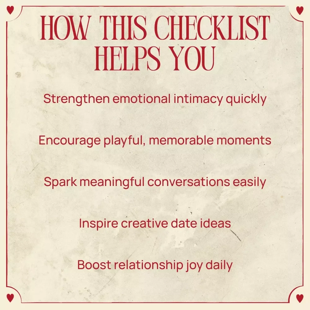 A Valentine’s Day Icebreaker Checklist for Couples – Fun Relationship Games, Conversation Starters, and Romantic Activities Digital Download