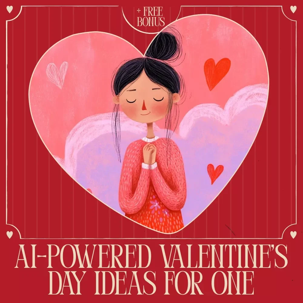 AI-Powered Valentine’s Day Ideas for One – Self Love Valentine’s Day Ideas with AI | Digital Ebook for Solo Celebration, Mindful Rituals & Personalized Self-Care