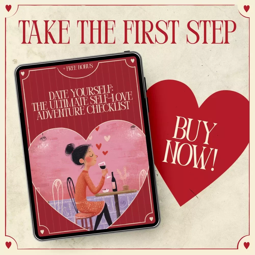 Date Yourself: The Ultimate Self-Love Adventure Checklist | Self-Care Printable, Solo Date Planner, how to take yourself on a date ideas