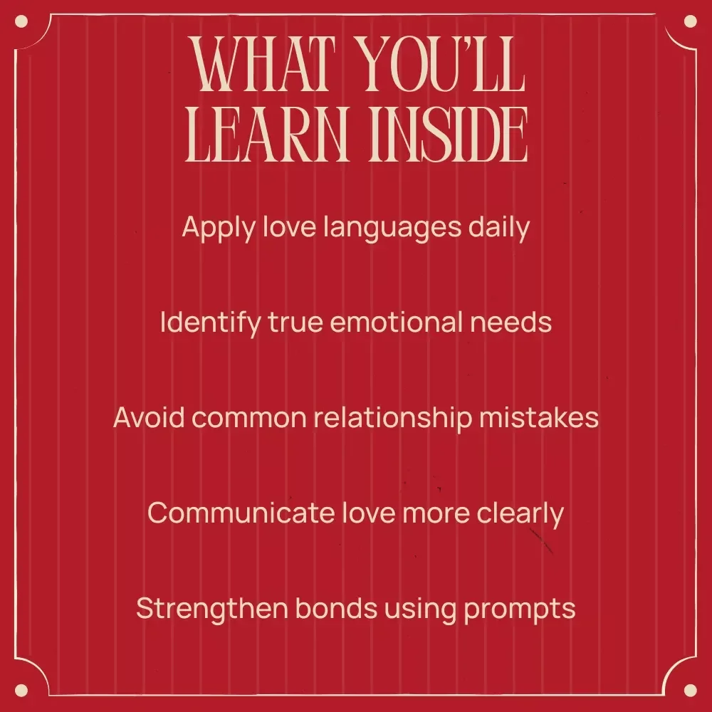 A Practical Guide to the Five Love Languages in Action | Ebook with the five love languages ideas, Relationship Communication & Connection Workbook
