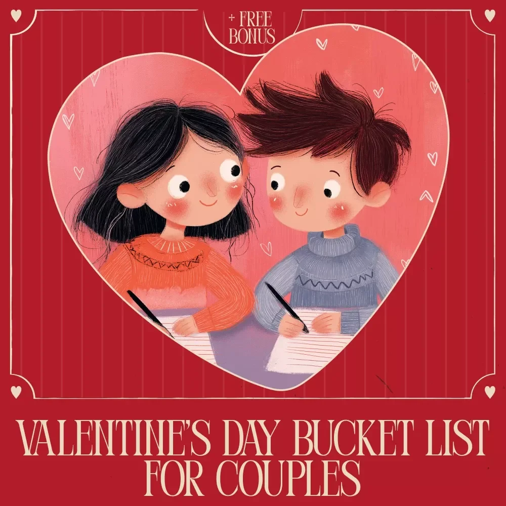 Valentine’s Day Bucket List for Couples | Romantic Date Ideas Guide, Fun & Adventurous Activities, Digital Download for Love & Connection