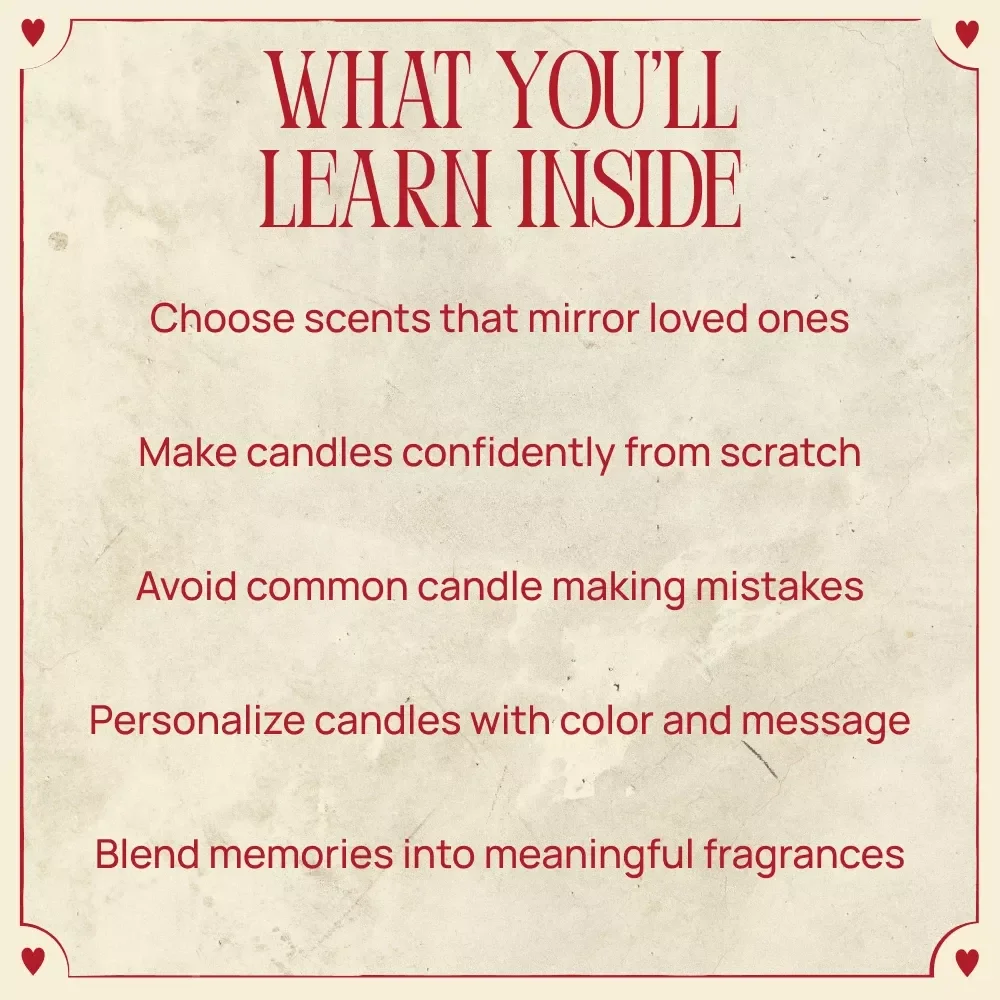 DIY Candles That Capture Your Partner’s Essence | Romantic DIY Candle Ebook | diy candle with scents that remind you of your partner gift Guide